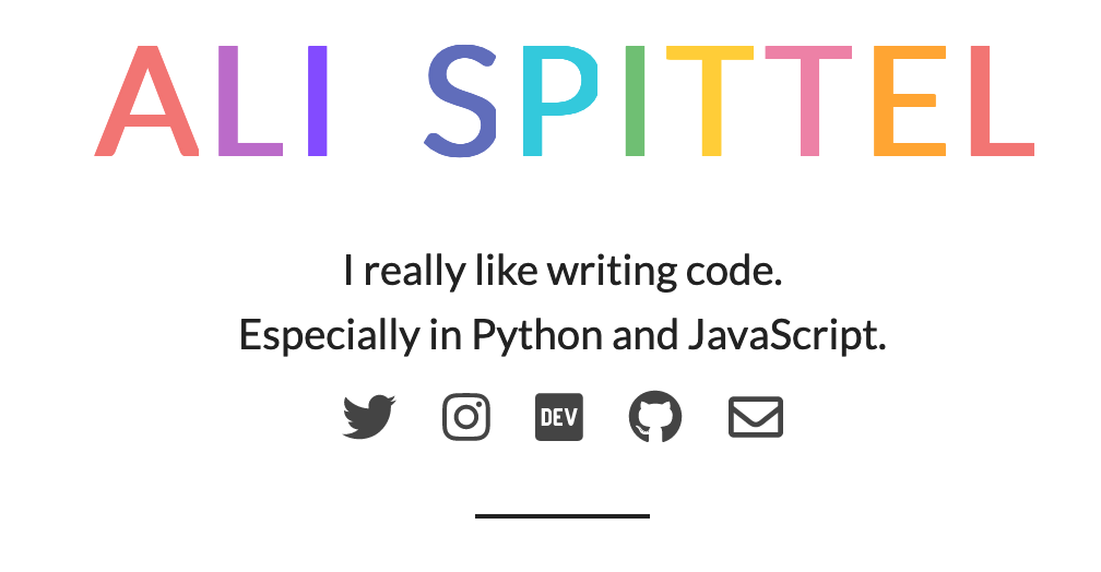 Ali Spittel’s Portfolio