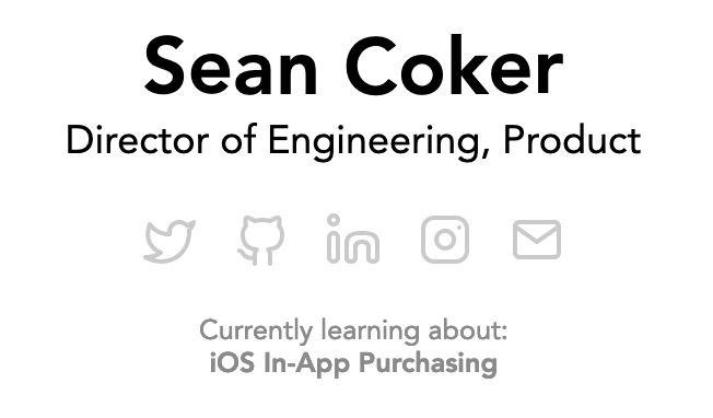 Sean Coker’s Portfolio